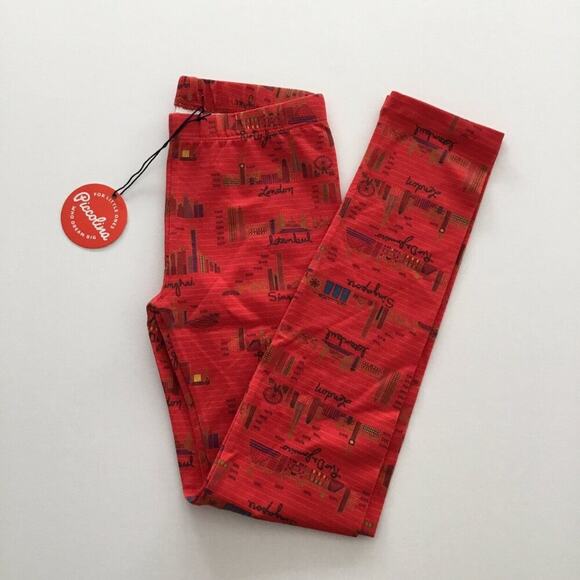 NWT Piccolina Architecture Printed Leggings - Picture 2 of 5